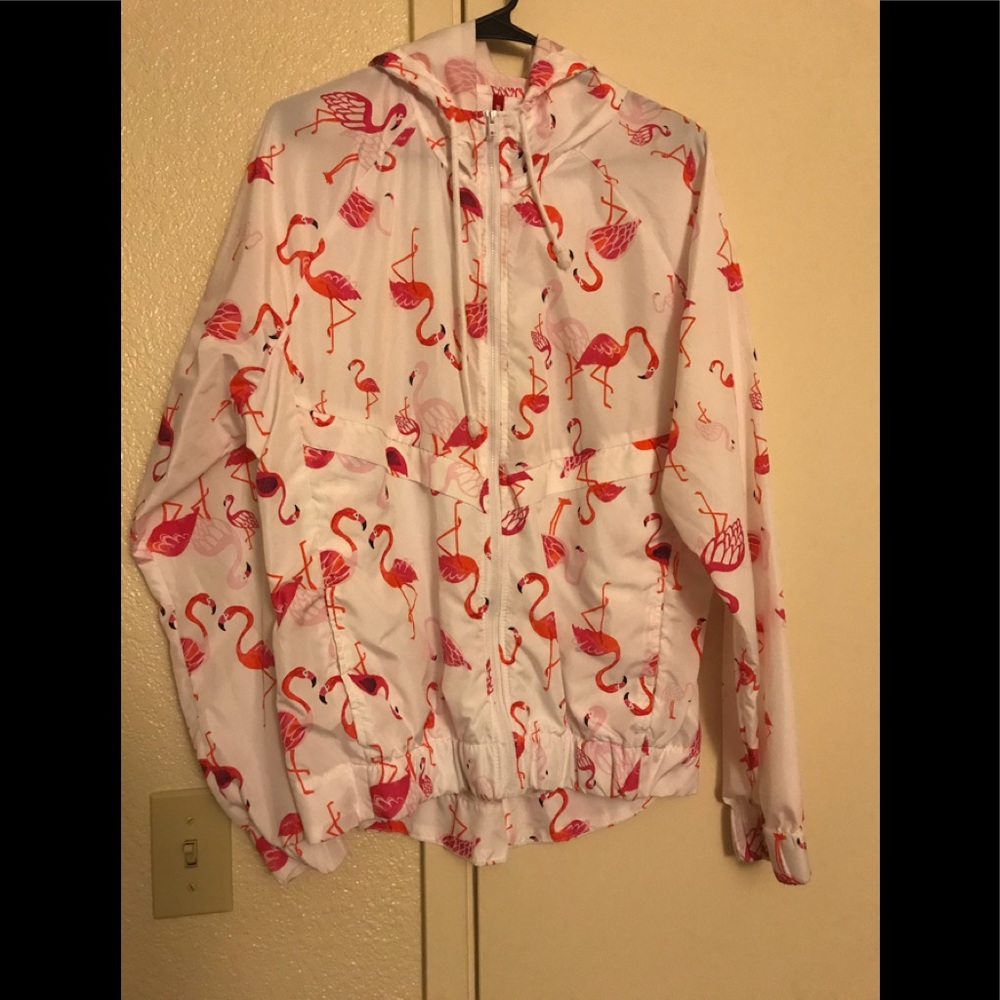 Pink Flamingo rain jacket